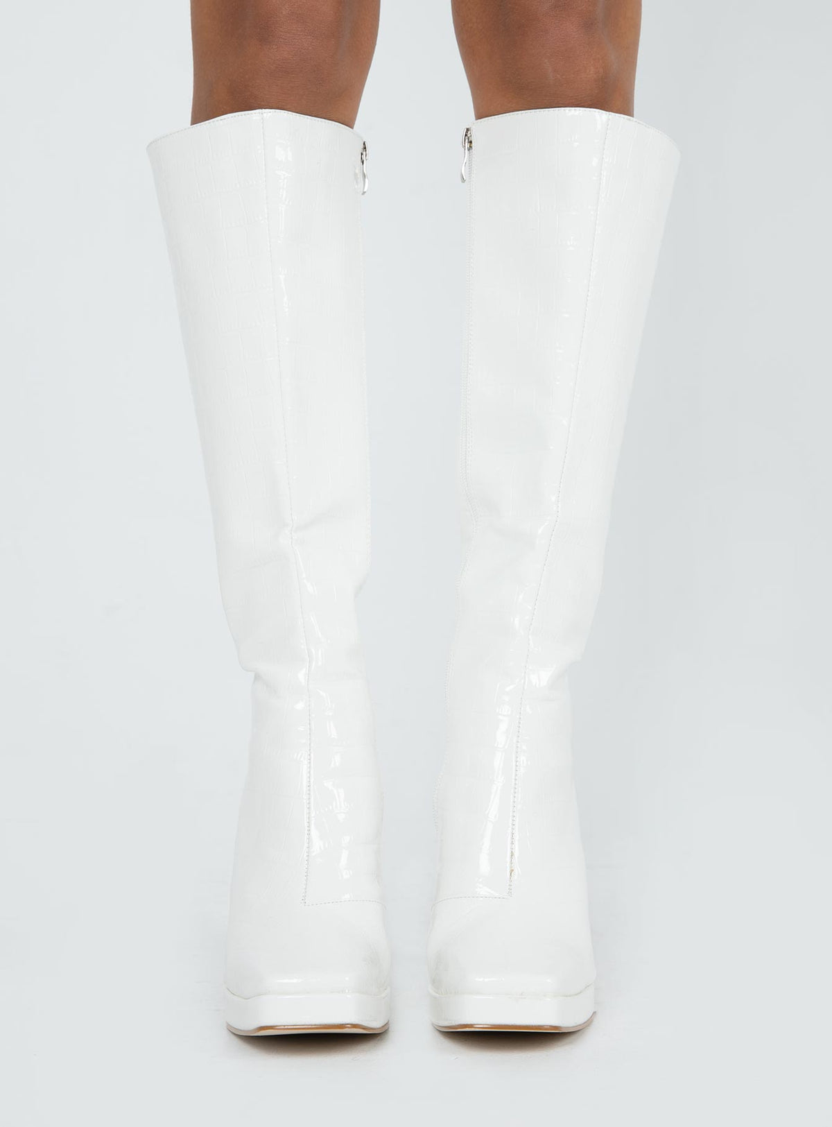 Montgomery Boot White Croc