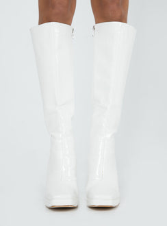 Montgomery Boot White Croc