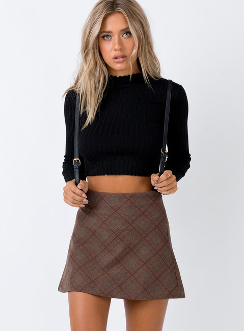 product Fike Mini Skirt Brown Princess Polly  Mini Skirts 
