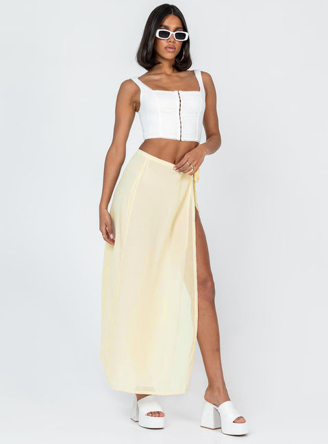 front view of model wearing Princess Polly Bryleigh Top White Sleeveless Square Neck 
