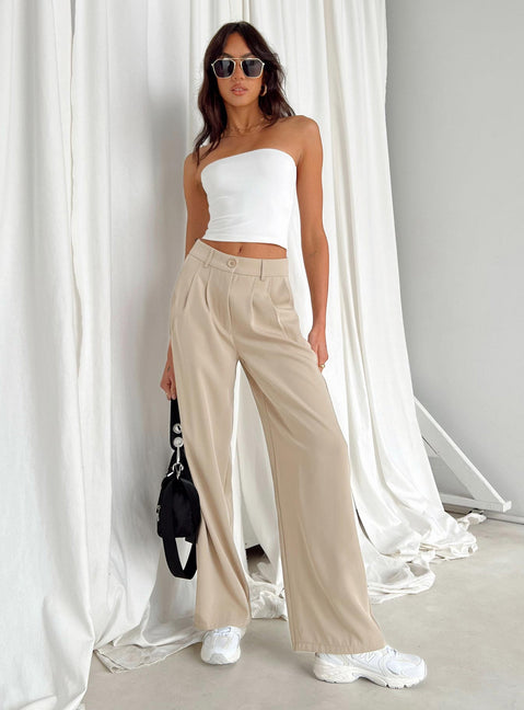 product Princess Polly Sleeveless Asymmetric Neckline  Tomlin Top White