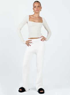 product Princess Polly Full Sleeves Square Neck  Mavins Long Sleeve Top Beige