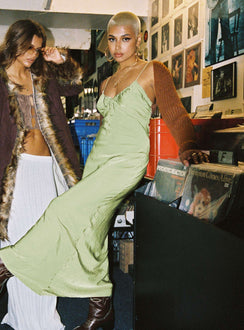 product Princess Polly Square Neck  Emily Maxi Dress Green