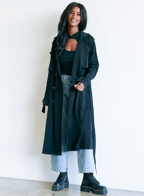 Cassie Trench Coat Black