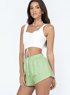 Shorts Elasticated drawstring waistband Twin back pockets