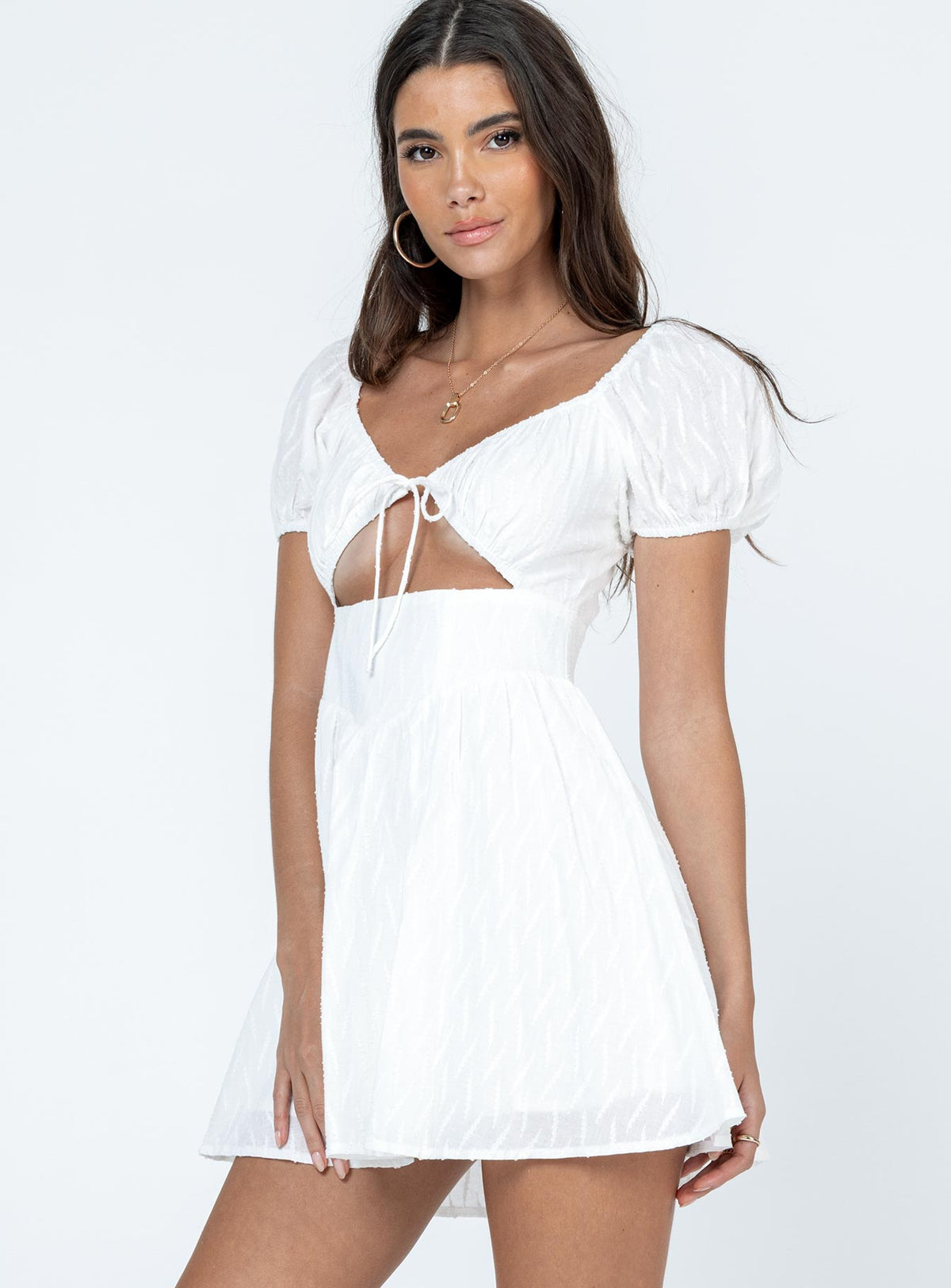 product Princess Polly Square Neck  Caria Mini Dress White