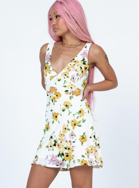 product Princess Polly Crew Neck  Nellie Mini Dress Multi Floral