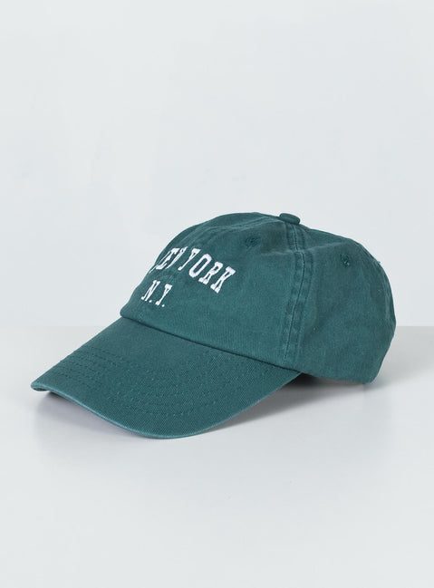 New York Dad Cap Green