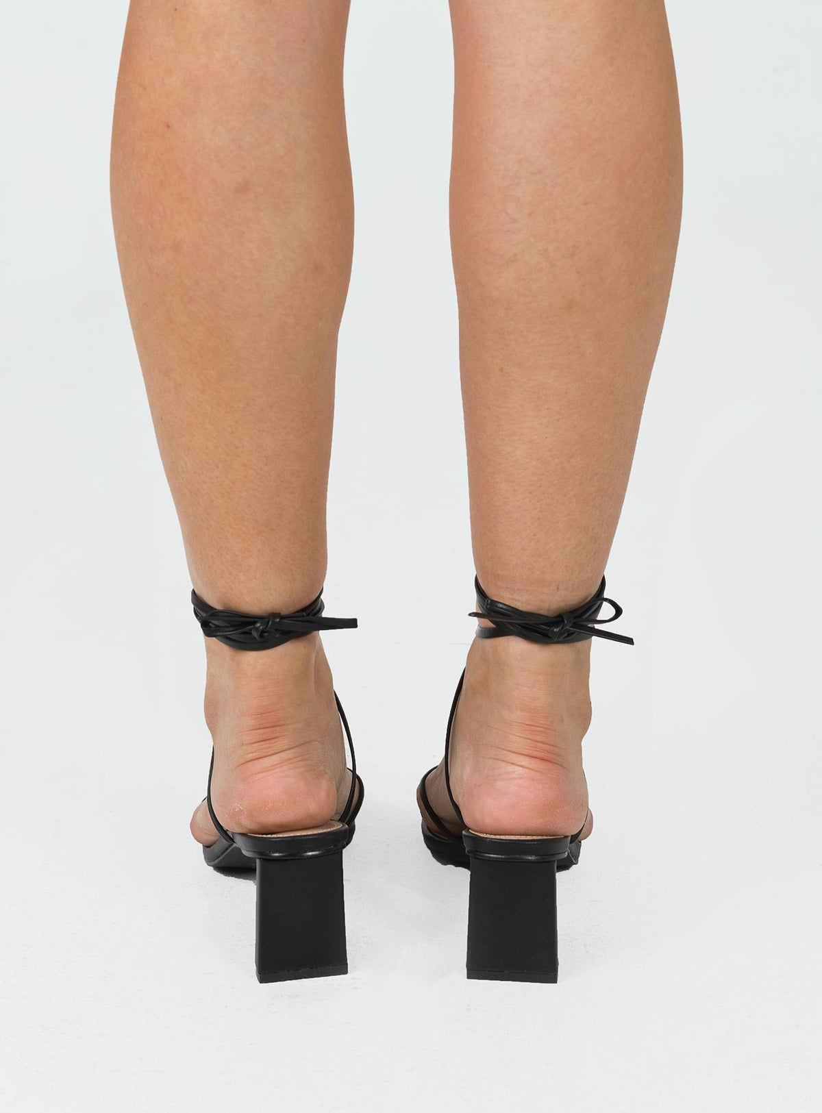 Heels Heels Squared toe Ankle wrap fastening Shaved heel