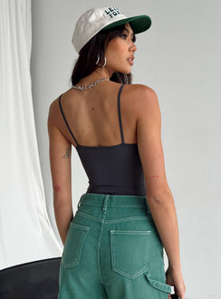 product Princess Polly Sleeveless High Neck  Geary Bodysuit Grey