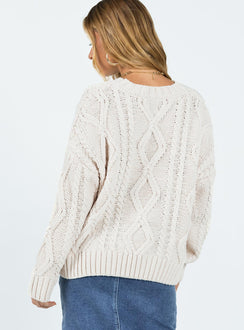 product Anaya Oversized Sweater Beige Princess Polly  Long 