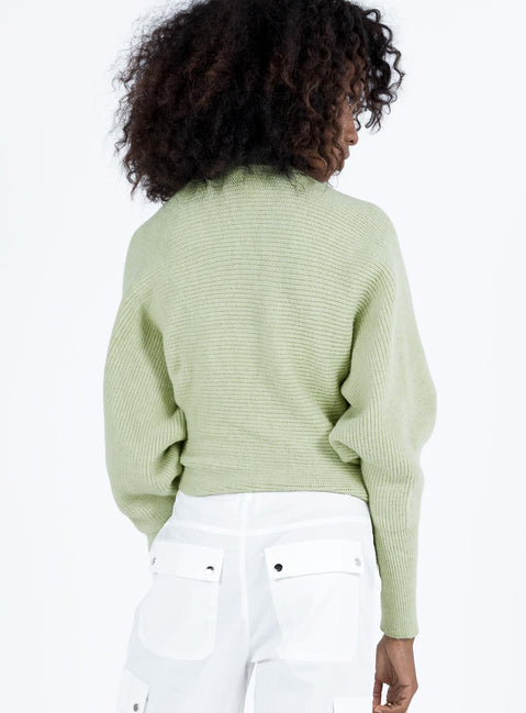 Aviana Cardigan Sage Princess Polly  Cropped 