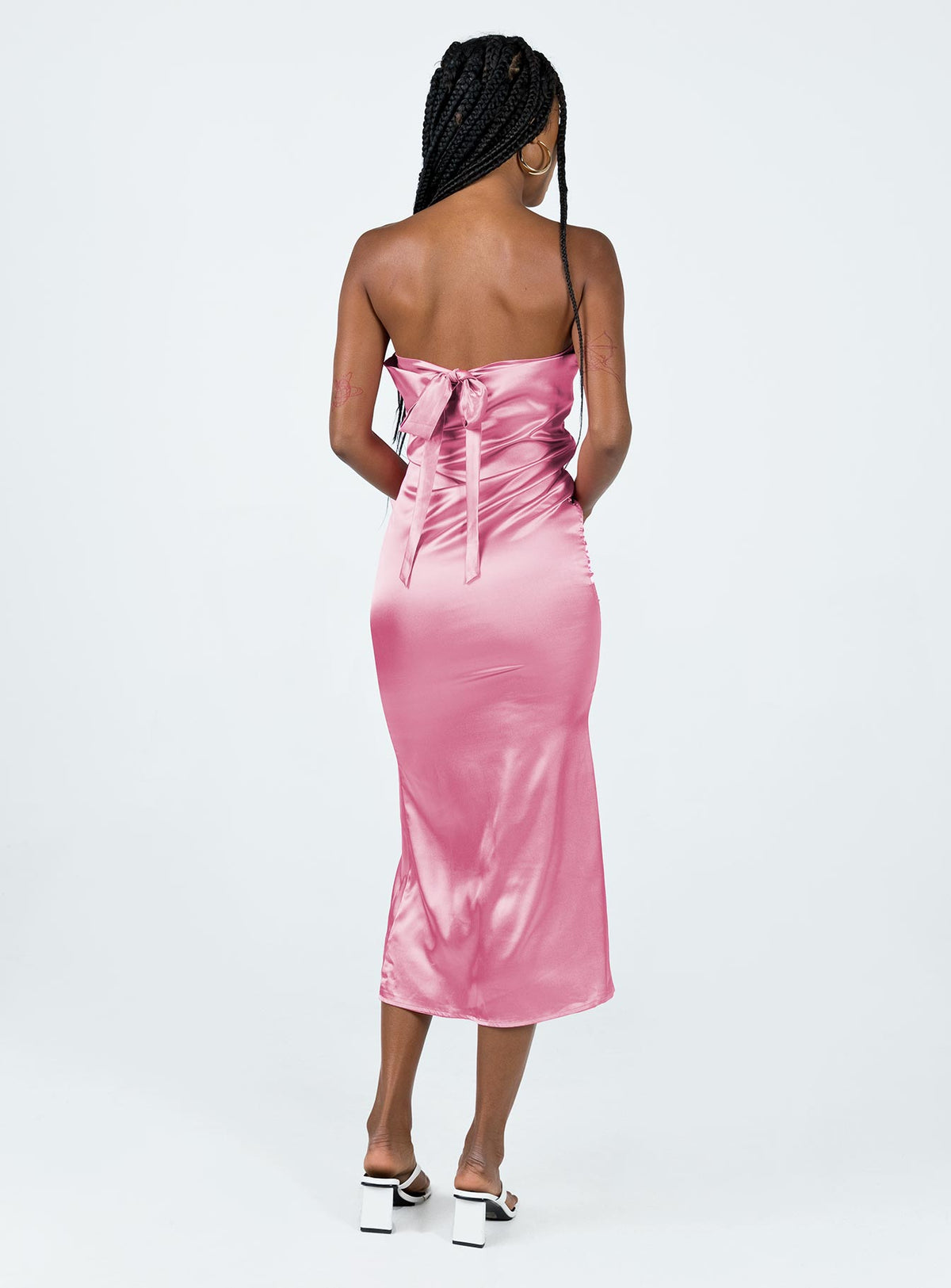 product Princess Polly High Neck  Shaya Strapless Maxi Dress Pink
