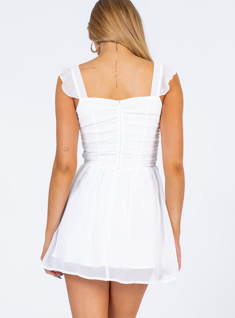 product Princess Polly Square Neck  So Sweet Mini Dress White