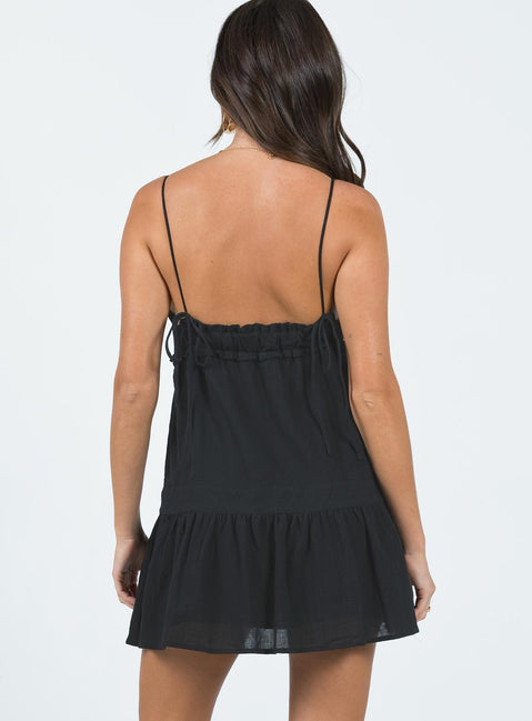 product Princess Polly Crew Neck  Dionne Mini Dress Black