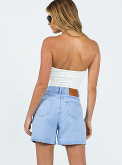 product The Swalla Shorts Light Blue Princess Polly Low Rise Shorts 
