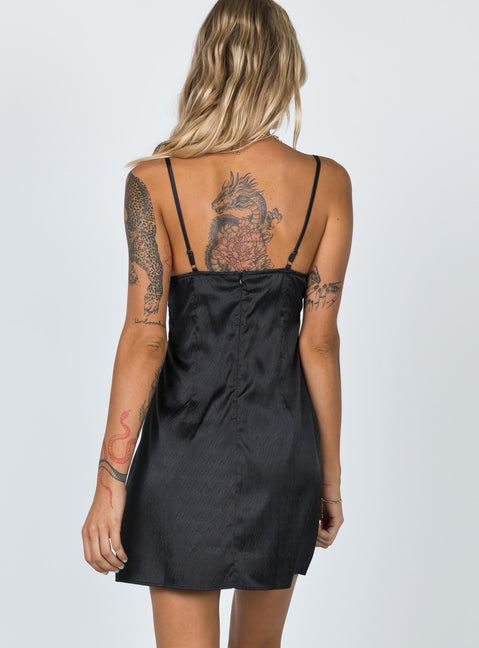 product Princess Polly Asymmetric Neckline  Dale Mini Dress Black