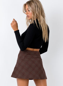 product Fike Mini Skirt Brown Princess Polly  Mini Skirts 