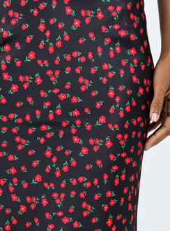 product Jodie Maxi Skirt Black Floral Princess Polly  Maxi 