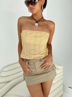 product Princess Polly Sleeveless Square Neck  Parle Anglais Top Yellow