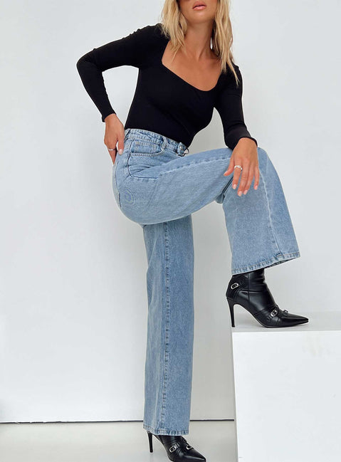 product Princess Polly Mid Rise  Nicolo Jeans Denim