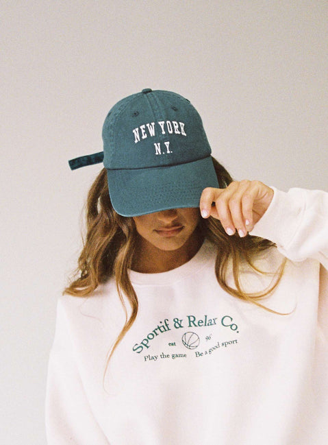 New York Dad Cap Green