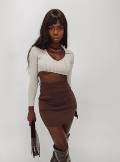 back view of model wearing Princess Polly The Lola Mini Skirt Coco Skirts 