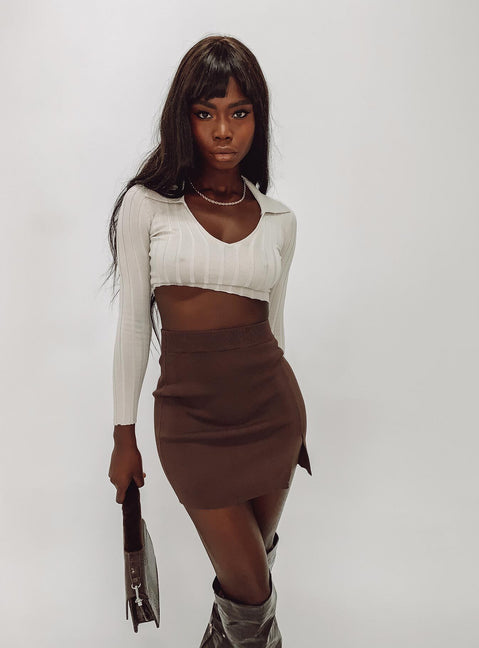 back view of model wearing Princess Polly The Lola Mini Skirt Coco Skirts 