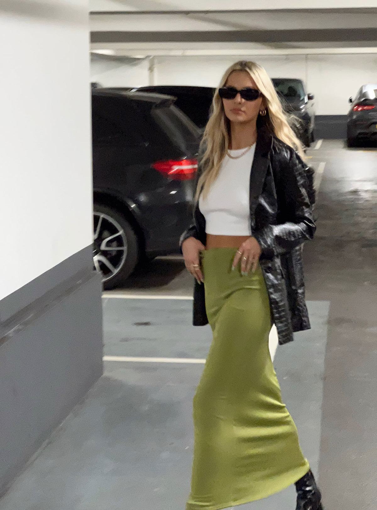 product Harriette Maxi Skirt Green Lower Impact Princess Polly  Maxi 